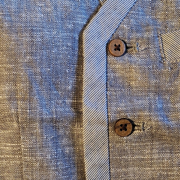 NWT Fore!! Axel & Hudson linen vest Size XS. Colors blue & light tan - Picture 4 of 10